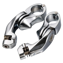 TCMT 32mm 1 1/4" Highway Engine Guard Bar Highway Footpegs Mount Kit Fits For Harley Touring Road King Street Glide Electra Glide Softail Sportster Dyna with 1-1/4" Engine Guards