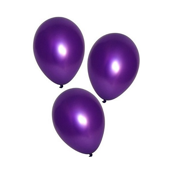 Fun Express Purple Metallic Balloons (144 Pieces)
