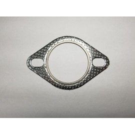 2.5" ID 2 Bolt MLSG High Temp Exhaust Gasket (Qty 1) - Heavy Duty - 120-06310-0001 (2.5 Inch) - Ticon Industries