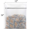 3Pcs Durable Honeycomb Mesh Laundry Bags for Delicates 12 x