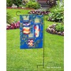 Wrought Iron Black Garden Flag Stand 40"H Briarwood Lane
