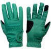 eGlove EQUEST GRIP PRO Leather Touchscreen Horse Riding Gloves (Jade