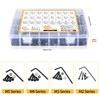 1225pcs M2 M3 M4 M5 Hexagon Socket Screws, Bolts, Nuts,