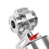 DERNORD 1.5 Inch Tri Clamp Sanitary Butterfly Valve, Pneumatic Actuator