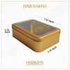 hadaaya Rectangular Tin With Clear Lid Gift box Multipurpose Kitchen