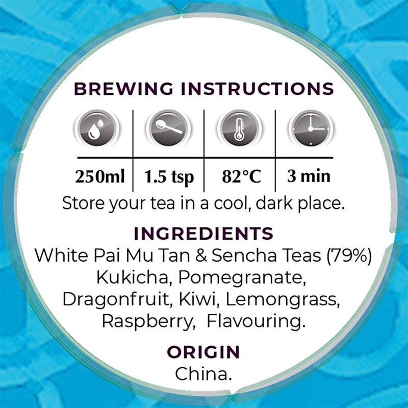 The Exotic Teapot – Pomegranate Dragon Fruit White Tea, 125g