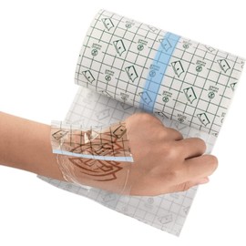 BetterJonny 15cm*10m Wasserdicht Transparent Bandage?BetterJonny Duschpflaster Wasserfest Tattoo Folie Heilung Transparenter Folienverband Duschpflaster Rolle zum Sport Dusche Antiallergisch ?