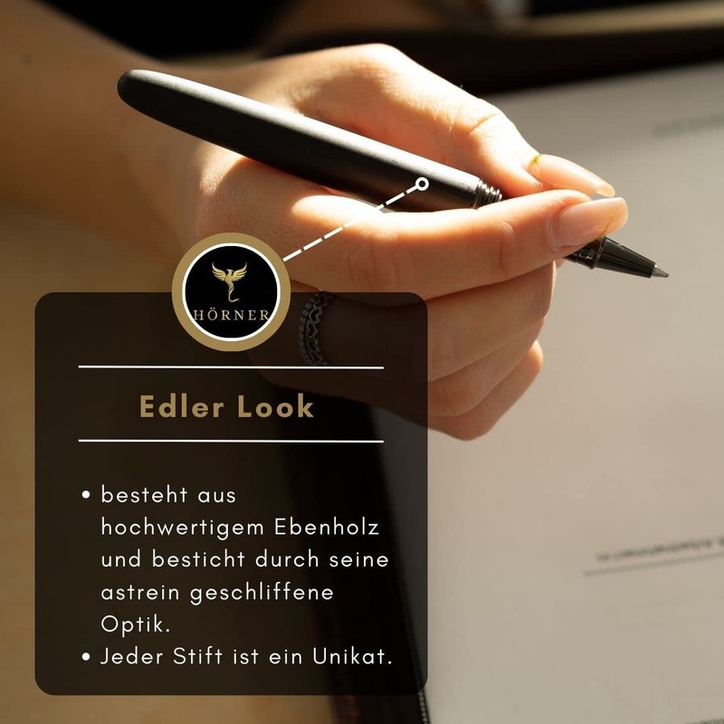 Hörner Imperius I High-Quality Wooden Rollerball Pen I Premium Gift