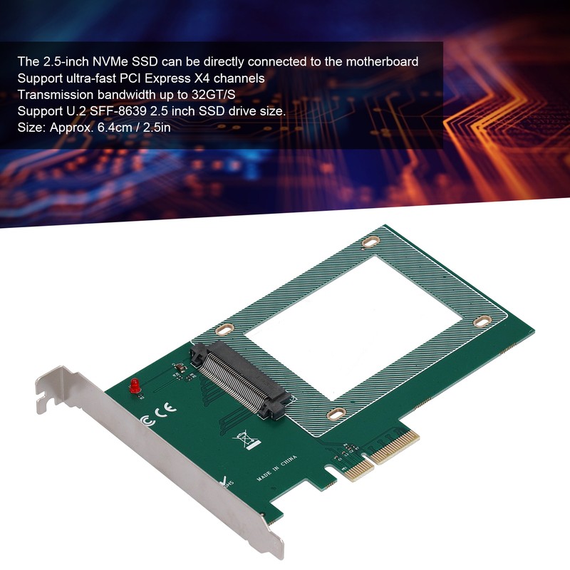 Adapter Card ST517 PCI E X4 U.2 SFF-8639 2.5 inch