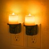 JandCase Flameless Candle Night Light, 2 Pack Night Lights Plug