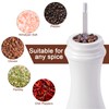 LHS Pepper Mill Grinder Salt Grinder, Arcylic Peppercorn Grinders with