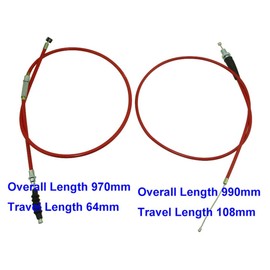 TC-Motor Throttle Clutch Cable For Chinese Pit Dirt Bike Motorcycle 50cc 70cc 90cc 110cc 125cc 140cc 150cc 160cc (Red)