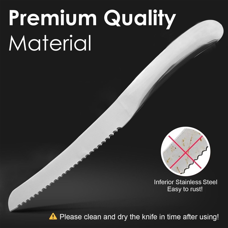US Office Elements Stainless Steel Bread Knife – Best Bread