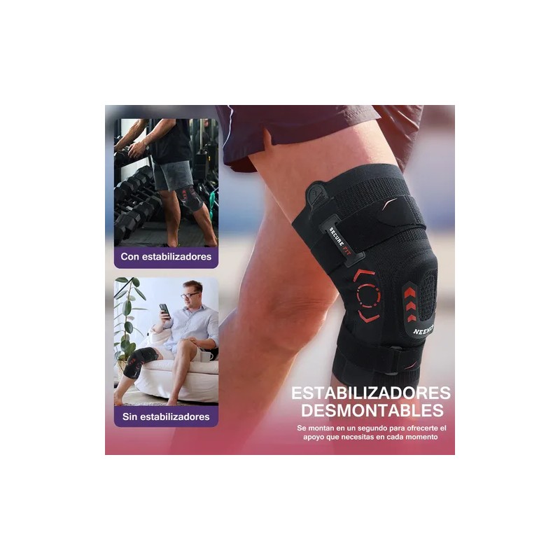 Rodillera Ortopédica Meniscos Ligamentos Gel Rótula Ajustabl