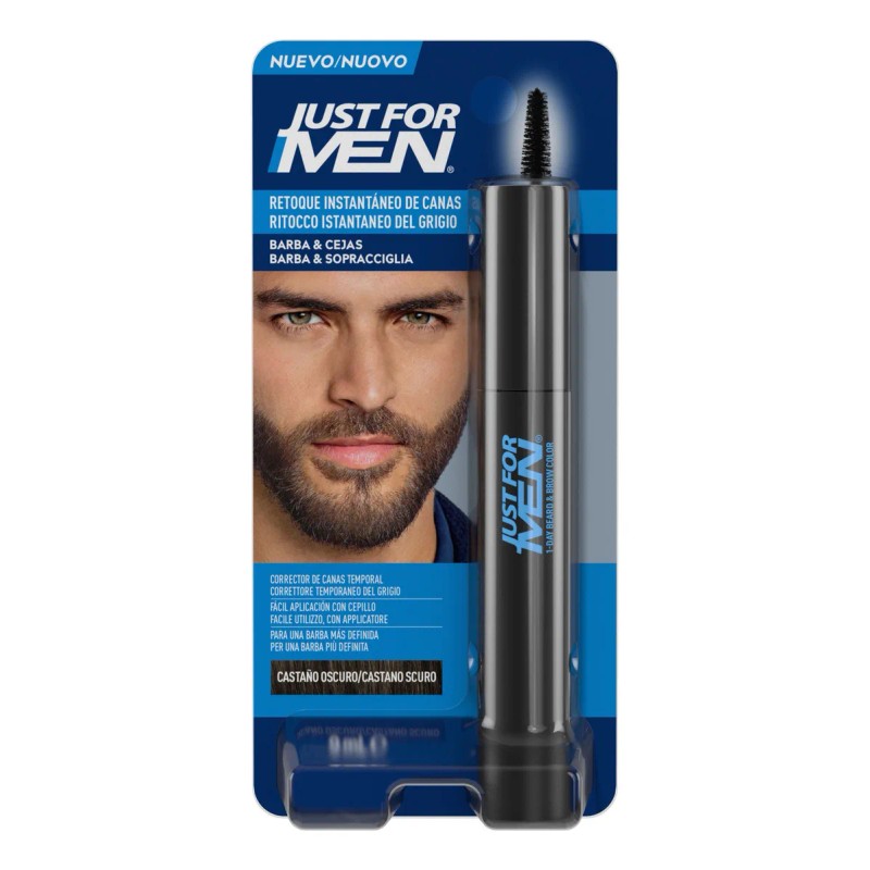 Retoque Temporal para Barba Just For Men Tinte Temporal Castaño
