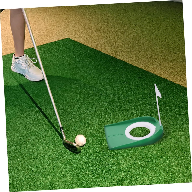 Abaodam 2pcs Golf Putting Cups with Flags Portable Indoor Practice