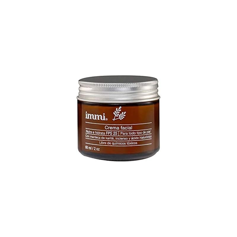 Crema facial antiarrugas con karité, incienso y ácido hialurónico –