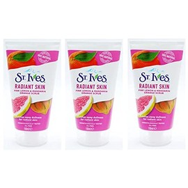 (THREE PACKS) St Ives Radiant Skin Pink Lemon & Mandarin Orange Scrub 150ml
