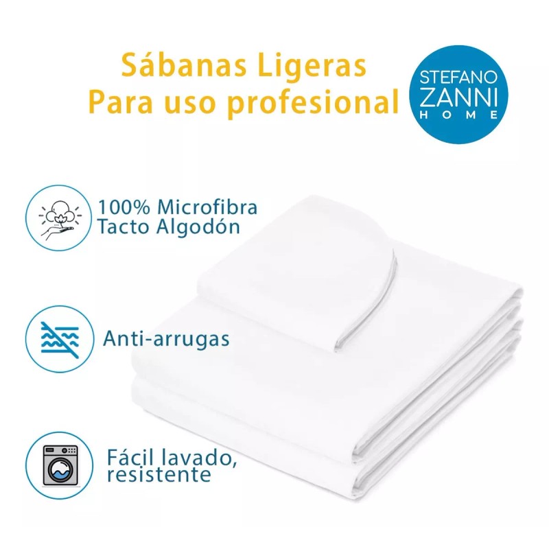 Stefano Zanni Kit Spa 3 Pzas Sábanas Para Cama De