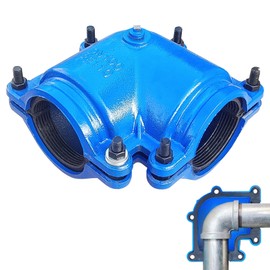 Pipe Repair Clamp For 4 Inch Pipe Elbow(Outer Diameter of the Pipe is about 4.49 inch),90 Degree Elbow Leak Sealer,Short Radius,PPR/PE/Iron Pipes,Threaded Connection And Socket Connection Elbow