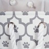 Bone Dry Pet Paw Print Collapsible Pet Storage Container Round
