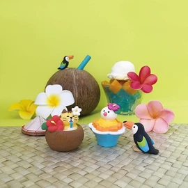 Decole ZSV-62817D Nyanko Palm Juice, Approx. 1.7 x 1.6 x 1.7 inches (43 x 40 x 43 mm)