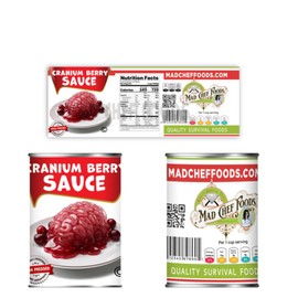 Cranium Berry Funny Can Funny Christmas Decals Labels Stocking Stuffer Joke Gag Gift Santa 4 Pack