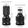 2 Pcs Impact Wrench Adapters, 1/2 Square Drive to 1/4