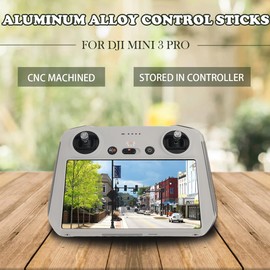 EatPitaya Controller Stick for DJI Mini 3 Pro,Metal Aluminium Joystick Thumb Replacement Rocker Ergonomic Design for DJI Mini 3 Pro RC Drone Controlle Accessories (Titanium)