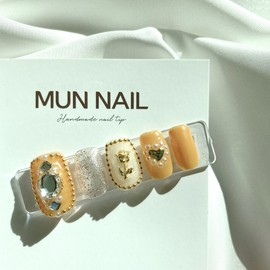 MunNail Rose Nail Tips - Ballerina / MunNail 로즈네일팁 - 발레리나