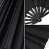 Marrywindix 3 Pcs Large Chinese Folding Fan Big Handheld Clap
