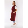 Women's Sleeveless Cooking Apron Apron Button Gown Plain House Dress,