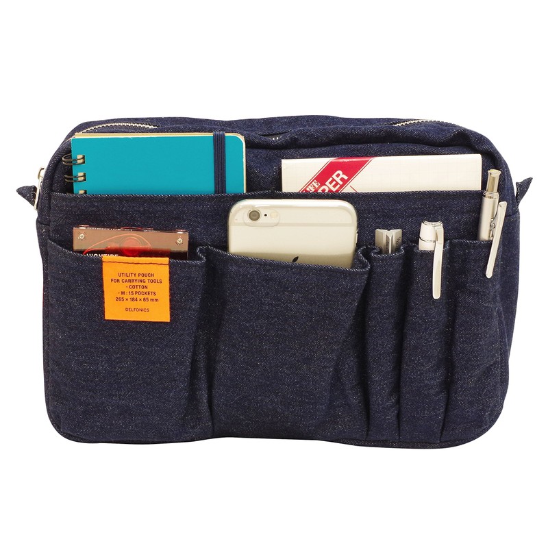 Delphonics Inner Carrying Denim M Pouch (Dark Blue)
