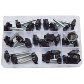 M8 Nylon Black Plastic Replacement Star Hand Knobs with Steel Tightening Screws Standard Metric Handle Thread Stud Bolt Hardware