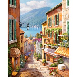 Maysurban Paint by Numbers Adults, DIY Hand Painted Oil Painting on Canvas, Beginners, Painting Sets Without Frame, 40 x 50 cm