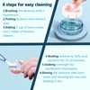 Denture Case with Brush & Portable Toothbrush Box, 100% No-Leak