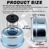 GREPSPUD 4pcs 2.72'' Trailer Hub Dust Caps, Trailer Spindle Bearing