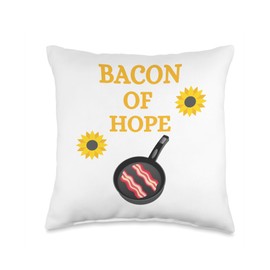 Grüne Bacon of Hope Partei Bundestagswahl Bacon of Hope Baerbock Bundestag Anti-Green Party Throw Pillow, 16x16, Multicolor