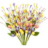 Eternity sky 10Pcs Easter Decorations Egg Picks Berry Stem Artificial Spring Floral Pick Decor for Home Vase Table Centerpieces