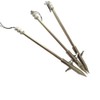 Jiexi Hwyp Stainless Steel Slingshot Fishing Arrow Silver color Pack