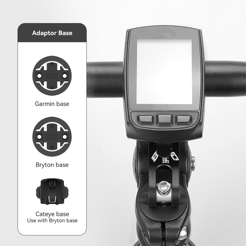 XBERSTAR Bicycle Computer Holder,Aluminum Alloy Computer Bracket Bicycle GPS Handle