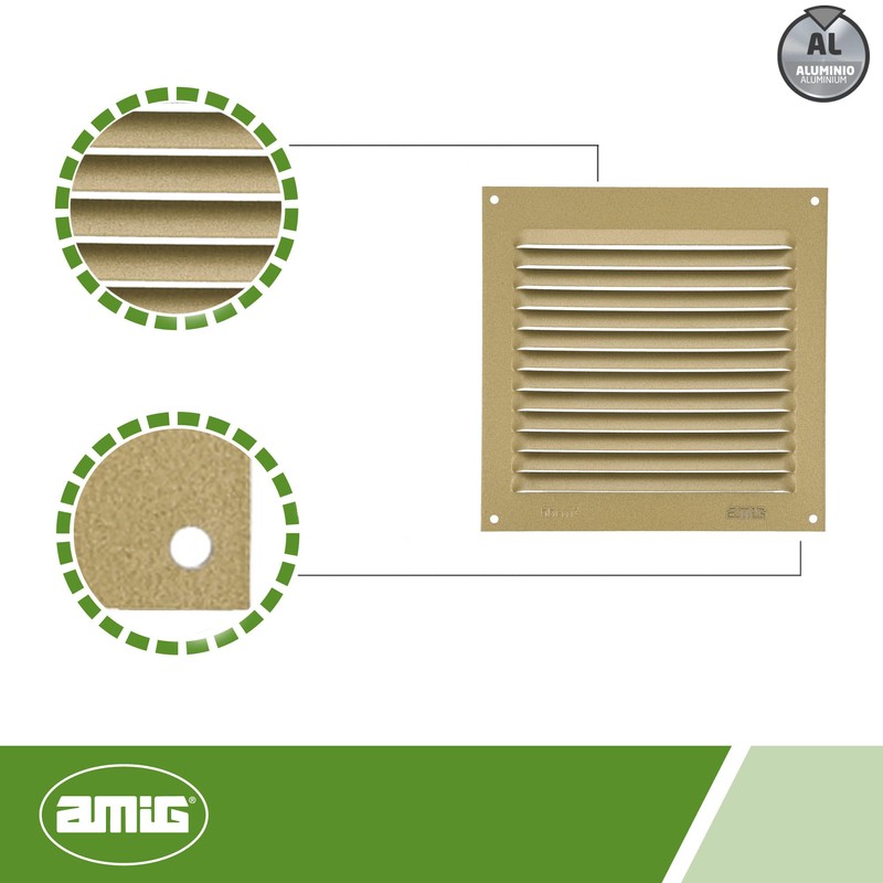 Amig - Square Aluminium Grille | Ventilation Grills for Air