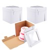 Huoshange Tall Cake Boxes for Tier Cakes,12x12x12 Inch [3 Pack