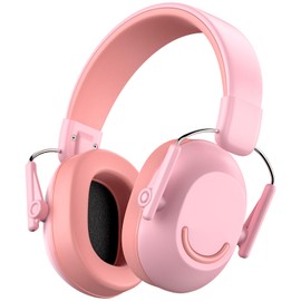 Link Dream Ear Protection Ear Muffs for Kids Noise Reduction SNR 30dB Hearing Protection for Show, Concert, Events, Fireworks (1, Pink)