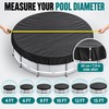 4 Ft Round 210D Waterproof Above Ground Pool Cover with