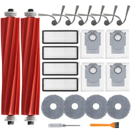 Soniicmomo Accessories Kit for Roborock QV 35A/QV 35S Robot Vacuum, 2 Main Brush Roller, 4 Hepa Filters,4 Mop Pads, 4 Dust Bags, 6 Side Brush, 22 Pack Replacement Parts