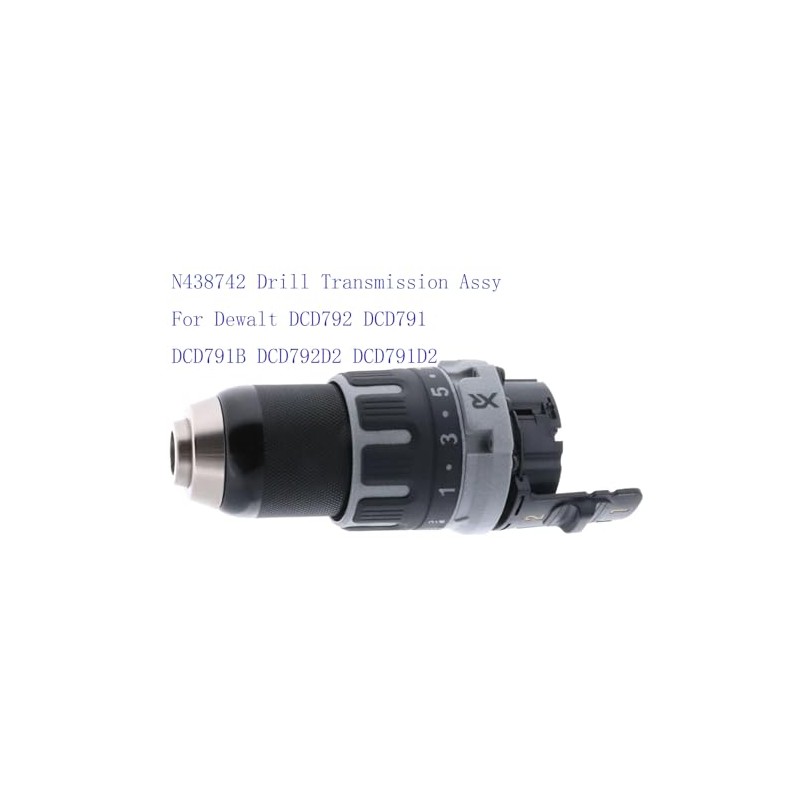 N438742 Drill Transmission Assy For Dewalt DCD792 DCD791 DCD791B DCD792D2