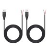 6FT USB A Male Plug 2 Pin Bare Wire, USB