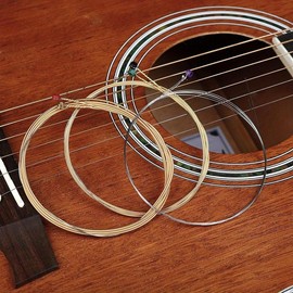 Acoustic Guitar Strings, 6 Counts/set High-quality Phosphor Bronze Wound Strings, Stainless Steel Mercerized Strings, Music Accessories