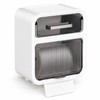 Wall-Mounted Toilet Paper Holder with Drawer – No-Drill Waterproof Tissue